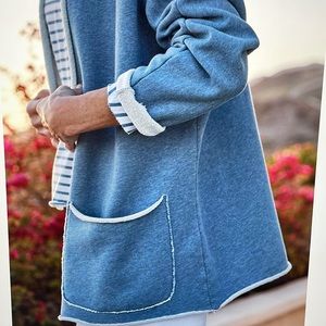 Frank Eileen Beach Cardigan Indigo 